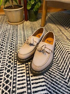 Dr. Martens Cream Tassel Loafers